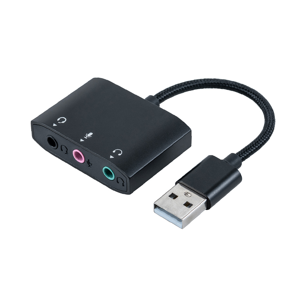 USBオーディオ変換アダプタ 3極、4極 対応 [UAD-AS01]